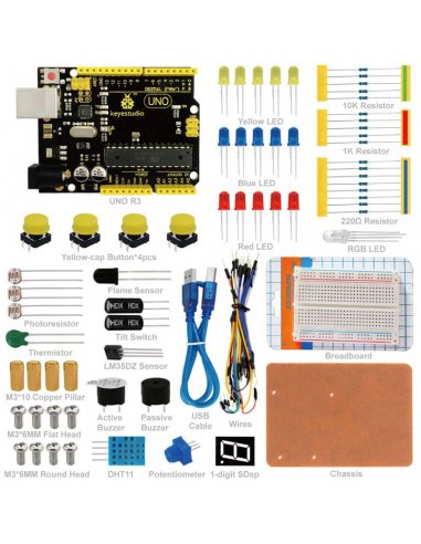 Kit de Iniciação Básico com Arduino Uno Keyestudio