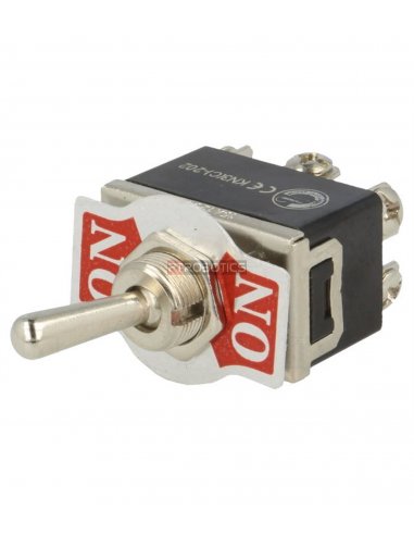 Interruptor de Alavanca ON-ON DPDT 250Vac 10A