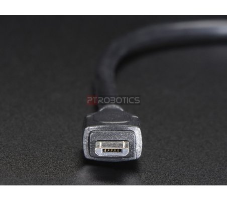 Cabo de Montagem em Painel - USB B Fêmea para Micro-B USB Macho