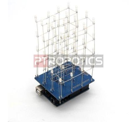 Kit Cubo LED 4x4x4 - Azul