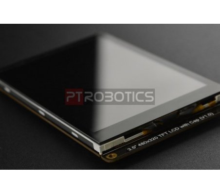 LCD TFT 3.5” 480x320 Capacitivo com Touchscreen e Slot MicroSD