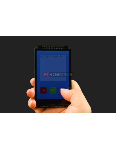 LCD TFT 3.5” 480x320 Capacitivo com Touchscreen e Slot MicroSD | LCD Grafico