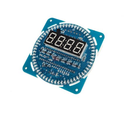 Kit de Relógio Digital DS1302 com Rotação em Led