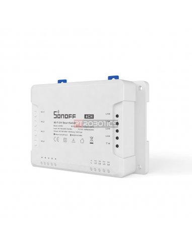 SONOFF Interruptor Inteligente WiFi com 4 Canais e Controlo RF 4CHPROR3