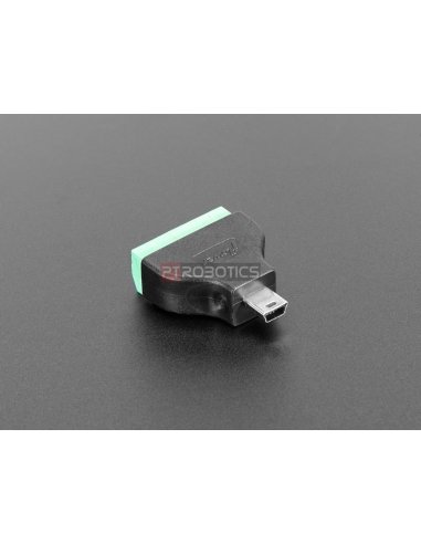Adaptador Mini USB B Macho para Bloco Terminal 5 Pinos | Ficha USB