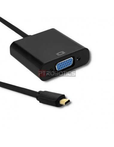 Cabo Adaptador Micro HDMI para VGA - Preto | Cabos de Dados | Cabo HDMI | Cabo USB