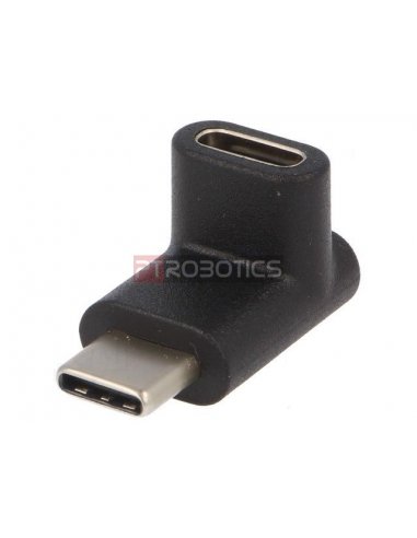 Adaptador USB C Macho-Fêmea 90º | Cabos e adaptadores