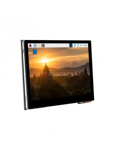 Ecrã IPS Tátil Capacitivo 3.5 Polegadas 640x480 DPI IPS de Baixo Consumo e Cobertura de Vidro Endurecido