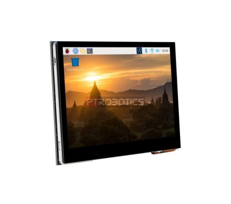 Ecrã IPS Tátil Capacitivo 3.5 Polegadas 640x480 DPI IPS de Baixo Consumo e Cobertura de Vidro Endurecido