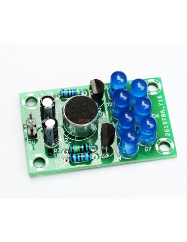 Kit de Eletrónica LED DIY - Leds controlados por som