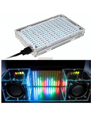 Kit de Eletrónica LED DIY - Display Colorido de Espectro Musical