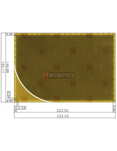 Placa Circuito Impresso Perfurada Face Simples 160x223mm | PCB