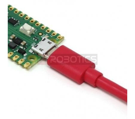 Cabo Raspberry Pi USB A para MicroUSB - Vermelho