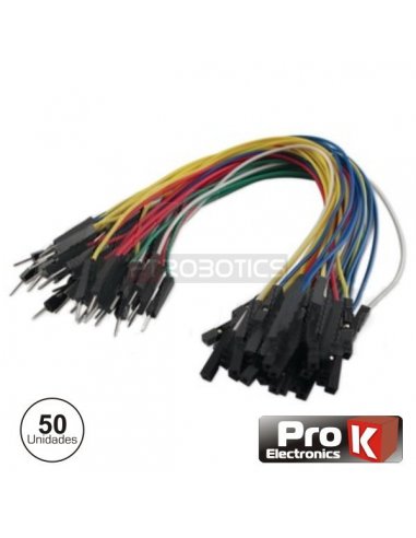 Conjunto de Jumper Wires Macho-Fêmea 20cm - 50pcs | Jumper Wires