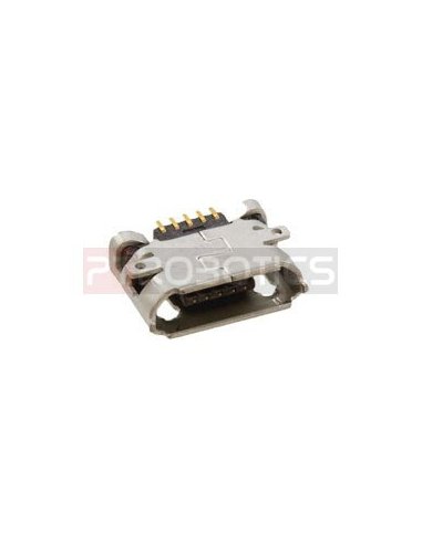 Ficha Micro USB Fêmea 5 Pinos para PCB | Fichas e Terminais