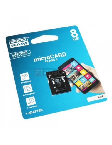 Cartão de Memória 8GB Micro SDHC Class 4 UHS-I c/ Adaptador SD