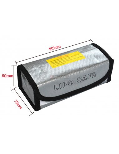 Saco de Protecção para Baterias LiPo - 18.5x7.5x6cm | Baterias Lipo