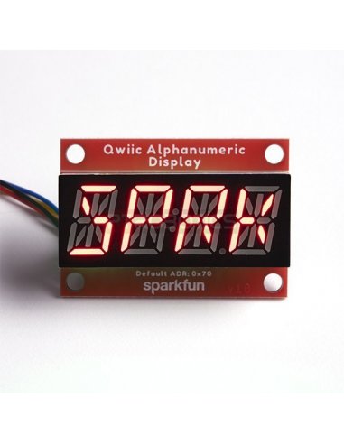SparkFun Módulo Display Alfanumérico - Vermelho (Qwiic)