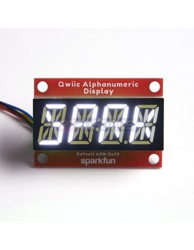 SparkFun Módulo Display Alfanumérico - Branco (Qwiic) | LCD Alfanumerico