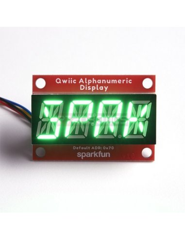 SparkFun Módulo Display Alfanumérico - Verde (Qwiic) | LCD Alfanumerico