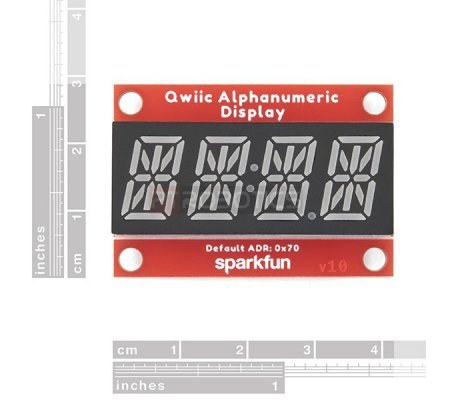 SparkFun Módulo Display Alfanumérico - Verde (Qwiic)