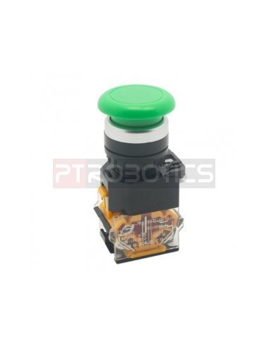 Interruptor de Pressão Momentâneo 24-500V 22mm IP65 LA38-11M - Verde | Push Button