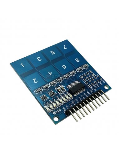 Módulo de Sensor Táctil Capacitivo TTP226 - 8 Canais