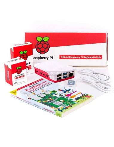 Kit Raspberry Pi 4 Desktop - 4GB c/ Livro de Iniciação e Rato+Teclado (PT) | Raspberry Pi