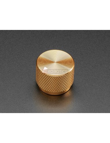 Botão Maquinado cor Dourada, em Alumínio Anodizado - Adafruit 5531 | Rotary Switch