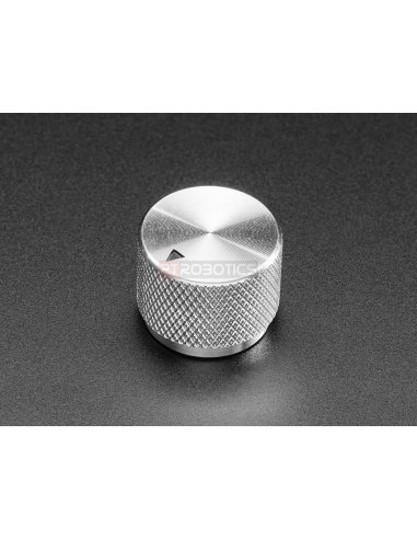 Botão Maquinado cor Prata, em Alumínio Anodizado - Adafruit 5528 | Rotary Switch
