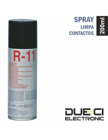 R-11 Spray de Limpeza de Contactos DueCI - 200mL | Spray de Limpeza