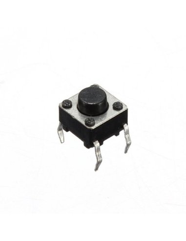 Botão de Pressão SPST 12V 50mA - 6x6x6mm | Tactile Switch