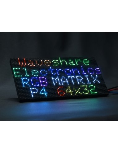 Painel Matriz de LED RGB 64x32 Pitch 4mm com Brilho Ajustável