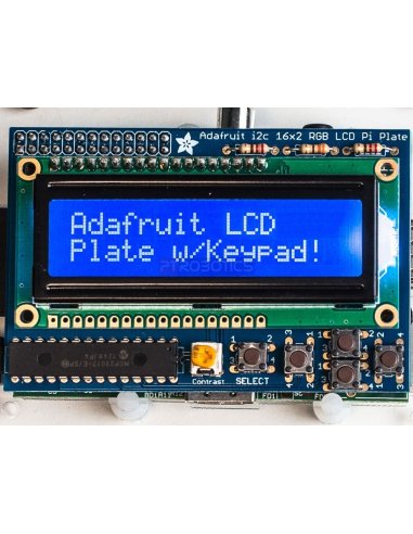 Adafruit Blue&Branco 16x2 LCD+Keypad Kit for Raspberry Pi
