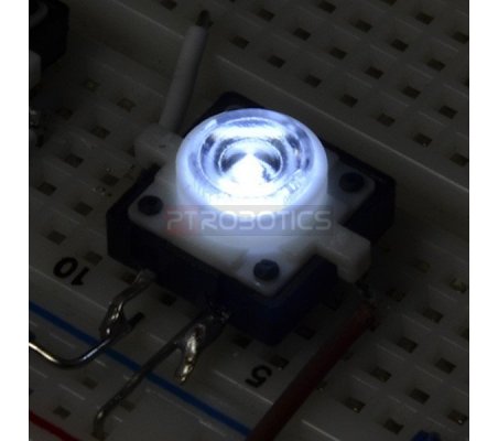 LED Tactile Button - Branco