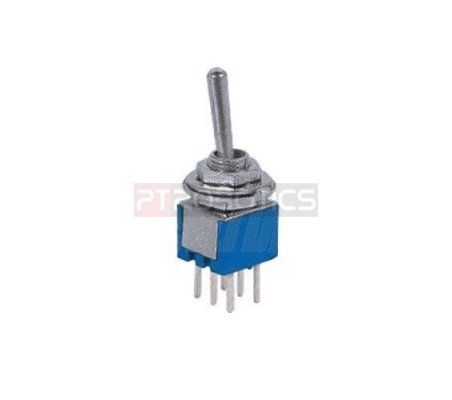Miniature Toggle Switch PCB DPDT - 250V 1.5A