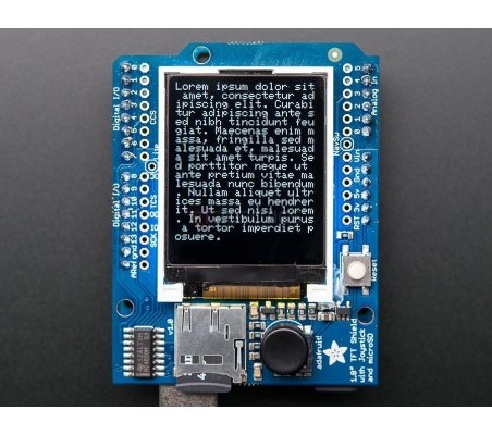 Adafruit 1.8" 18-bit Color TFT Shield microSD and Joystick
