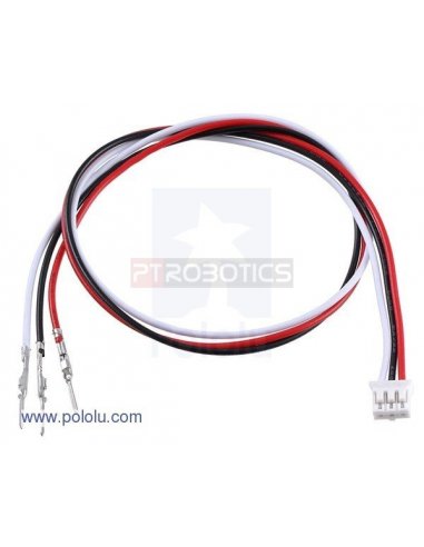 3-Pin Female JST PH-Style Cable - 30cm - Male Pins for 0.1" Housings