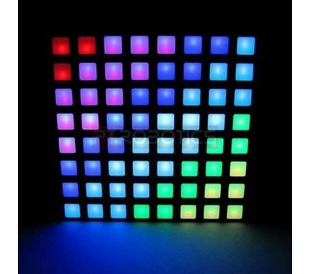 60MM Square 8x8 LED Matrix - RGB - Square-Dot
