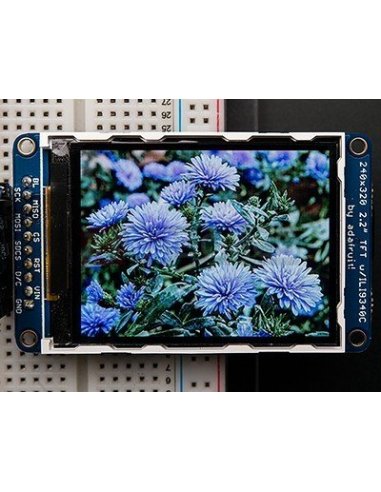 2.2 18-bit color TFT LCD display with microSD card breakout - ILI9340 | LCD Grafico