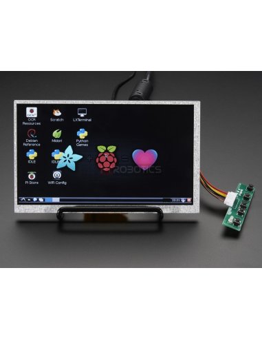 HDMI 4 Pi: 7 Display no Touchscreen 800x480 - HDMI/VGA/NTSC/PAL | LCD Raspberry Pi