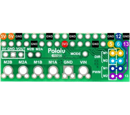 Pololu DRV8835 Dual Motor Driver Kit for Raspberry Pi Pololu