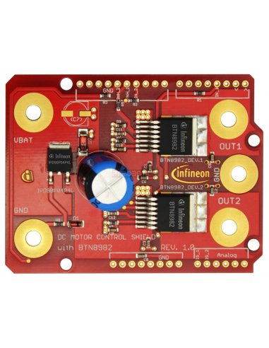 DC Motor Control Shield with BTN8982TA for Arduino | Infineon