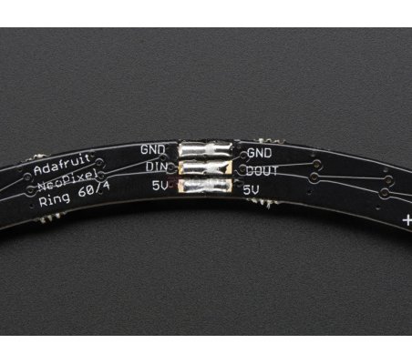 NeoPixel 1/4 60 Ring - WS2812 5050 RGB LED w/ Integrated Drivers Adafruit