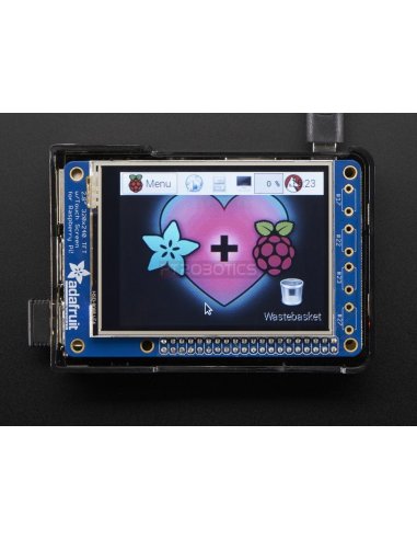 PiTFT Plus 320x240 2.8 TFT + Resistive Touchscreen for Pi 2 and Model A+ / B+ | LCD Raspberry Pi