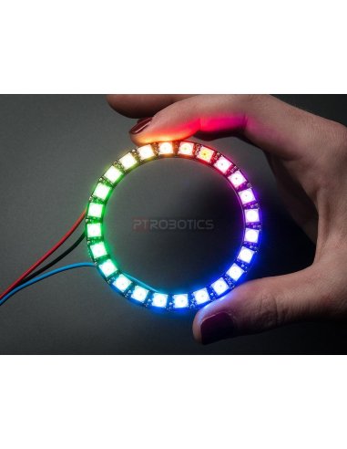 NeoPixel Ring - 24 x WS2812 5050 RGB LED with Integrated Drivers | Neopixel
