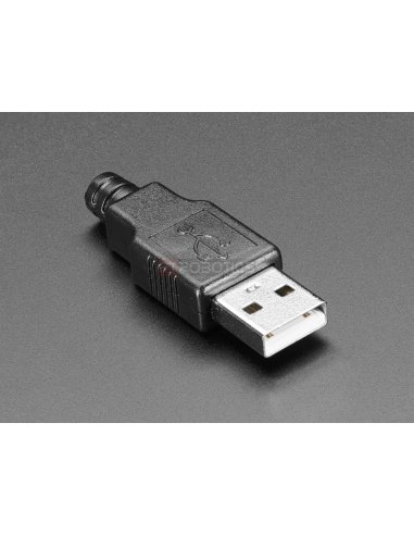 DIY Connector Shell (USB Type A - Male) | Ficha USB