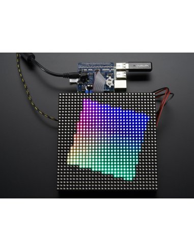 Adafruit RGB Matrix HAT + RTC for Raspberry Pi - Mini Kit | HAT | Placas de Expansão Raspberry Pi