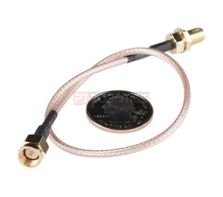 Interface Cable - SMA Female to SMA Male (25cm) Sparkfun
