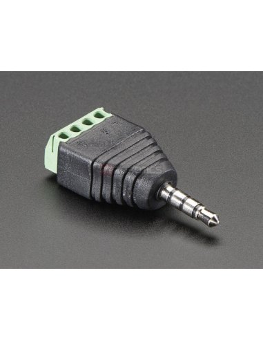 3.5mm (1/8") 4-Pole (TRRS) Audio Plug Terminal Block Adafruit